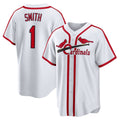 St. Louis Cardinals #1 Ozzie Smith White Home Cooperstown Collection Player Baseball Jersey