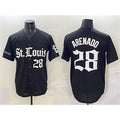 St. Louis Cardinals #28 Nolan Arenado Black 'Gothic Legacy Edition' Vapor Premier Limited Stitched Baseball Jersey