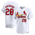 St. Louis Cardinals #28 Nolan Arenado White Home Limited Player Baseball Jersey