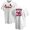 St. Louis Cardinals #35 Brandon Crawford White Cool Base Stitched Baseball Jersey