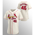 St. Louis Cardinals #46 Paul Goldschmidt Cream Flex Base Stitched Baseball Jersey
