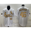 St. Louis Cardinals #46 Paul Goldschmidt Number White 2022 All Star Stitched Cool Baseball Jersey