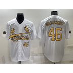St. Louis Cardinals #46 Paul Goldschmidt Number White 2022 All Star Stitched Cool Baseball Jersey