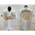 St. Louis Cardinals #46 Paul Goldschmidt White 2022 All Star Stitched Cool Baseball Jersey