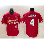 St. Louis Cardinals #4 Yadier Molina Red 2024 City Connect Limited Stitched Baseball Jersey