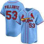 St. Louis Cardinals #53 Andre Pallante Blank Black Lights Out Limited Stitched Baseball Jersey