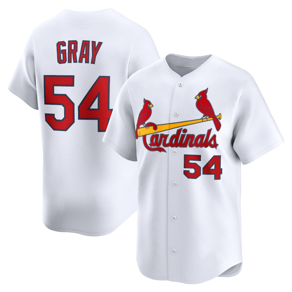 St. Louis Cardinals #54 Sonny Gray White Home Limited Player Baseball Jersey