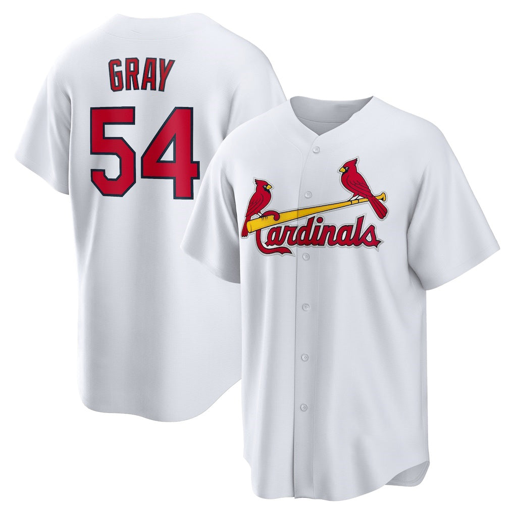 St. Louis Cardinals #54 Sonny Gray White Home Replica Baseball Jersey