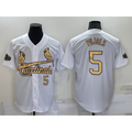 St. Louis Cardinals #5 Albert Pujols Number White 2022 All Star Stitched Cool Baseball Jersey