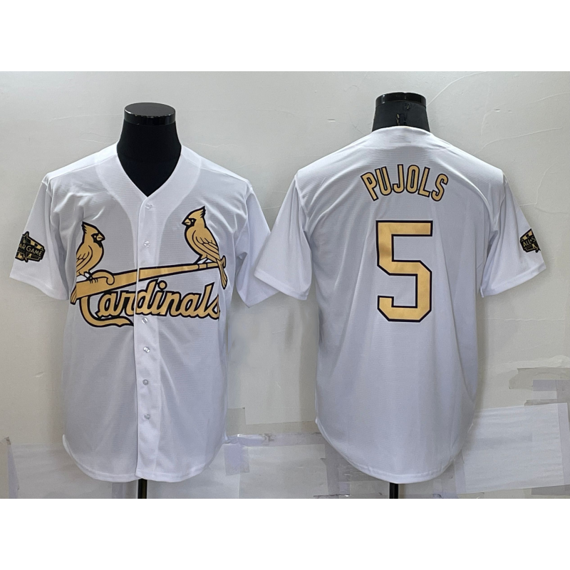 St. Louis Cardinals #5 Albert Pujols White 2022 All Star Stitched Cool Baseball Jersey