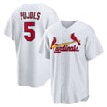 St. Louis Cardinals #5 Albert Pujols White Home Retired Player Replica Baseball Jersey