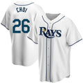 Tampa Bay Rays #26 Ji-Man Choi White Home Replica Baseball Jersey