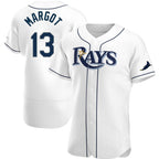 Tampa Bay Rays #13 Manuel Margot White Home Baseball Jersey