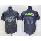 Tampa Bay Rays #17 Isaac Paredes Charcoal 2024 City Connect Limited Cool Baseball Jersey