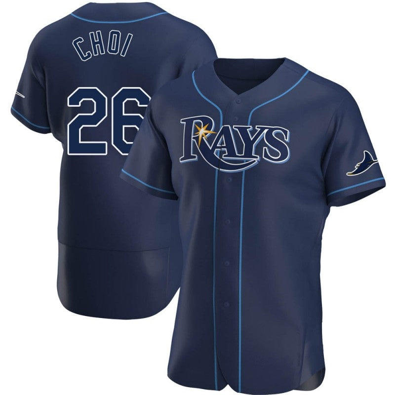 Tampa Bay Rays #26 Ji-Man Choi Navy Alternate Baseball Jersey