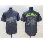 Tampa Bay Rays #56 Randy Arozarena Charcoal 2024 City Connect Limited Stitched Baseball Jersey