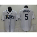 Tampa Bay Rays #5 Wander Franco White Stitched Cool Baseball Jersey