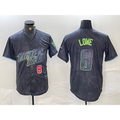 Tampa Bay Rays #8 Brandon Lowe Charcoal 2024 City Connect Player Number Limited Cool Baseball Jersey