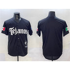 Texas Rangers Blank Black Mexico 2025 Vapor Premier Limited Stitched Baseball Jersey