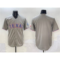 Texas Rangers Blank Gray With Patch Cool Base Stitched Baseball Jersey