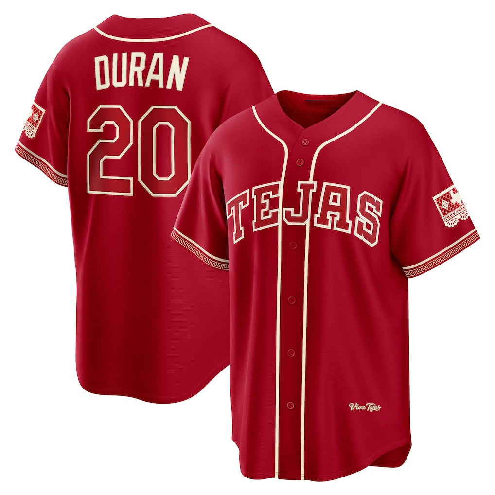 Texas Rangers #20 Ezequiel Duran Red 2026 City Connect Stadium Baseball Jersey