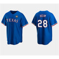 Texas Rangers #28 Jonah Heim Royal 2023 World Series Stitched Baseball Jersey