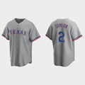 Texas Rangers #2 Marcus Semien Gray Cool Base Stitched Baseball Jersey