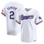 Texas Rangers #2 Marcus Semien White Home Limited Player Baseball Jersey