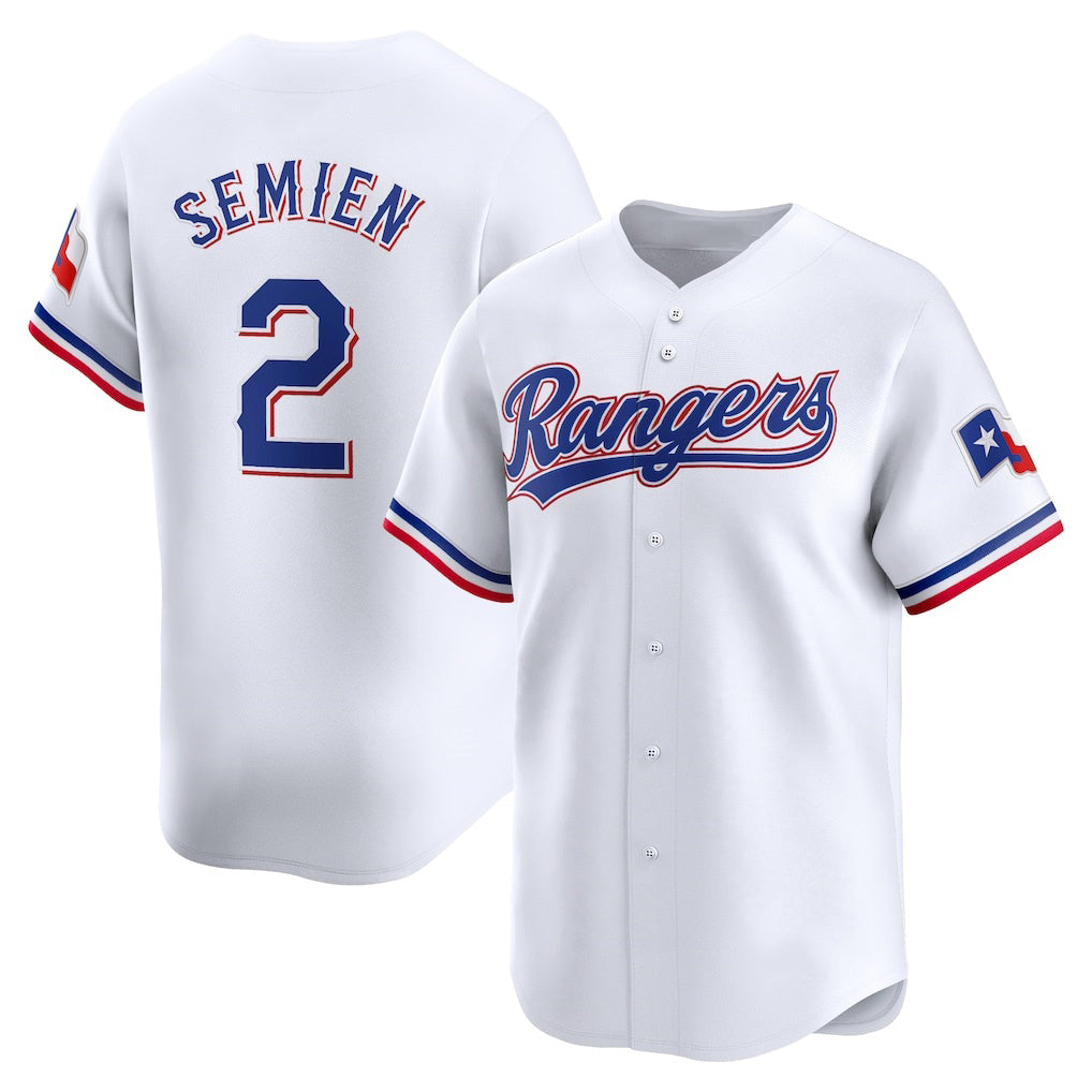 Texas Rangers #2 Marcus Semien White Home Limited Player Baseball Jersey