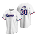 Texas Rangers #30 Nathaniel Lowe White Cool Base Stitched Baseball Jersey
