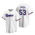 Texas Rangers #53 Adolis Garcia White Cool Base Stitched Baseball Jersey