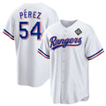 Texas Rangers #54 Martín Pérez White 2023 World Series Stitched Baseball Jersey