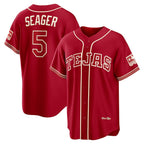 Texas Rangers #5 Corey Seager Red 2026 City Connect Stadium Baseball Jersey