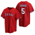 Texas Rangers #5 Corey Seager Red Cool Base Stitched Baseball Jersey