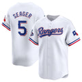 Texas Rangers #5 Corey Seager White 2023 World Series Champions Stitched Baseball Jersey