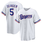 Texas Rangers #5 Corey Seager White Home Replica Player Baseball Jersey