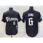 Texas Rangers #6 Josh Jung Black Mexico 2025 Vapor Premier Limited Stitched Baseball Jersey