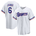 Texas Rangers #6 Josh Jung White Replica Player Baseball Jersey