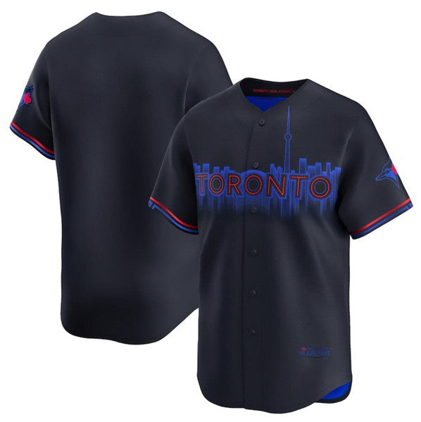 Toronto Blue Jays Blank Black 2024 City Connect Limited Stitched Baseball Jersey