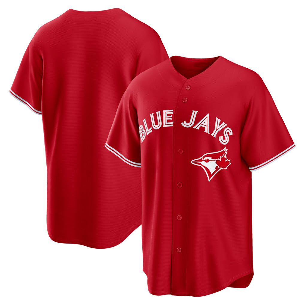 Toronto Blue Jays Red Canada Day Replica Baseball Jersey