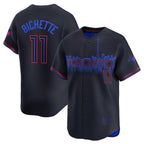 Toronto Blue Jays #11 Bo Bichette Black 2024 City Connect Limited Stitched Baseball Jersey