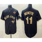 Toronto Blue Jays #11 Bo Bichette Black Gold 2025 American League Champions Limited Stitched Baseball Jersey