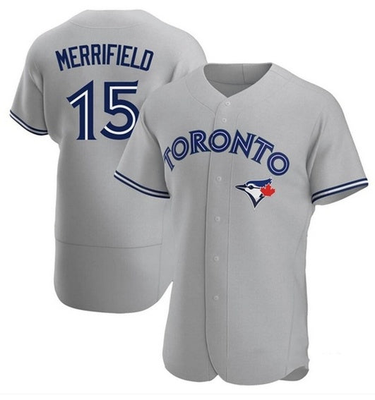 Toronto Blue Jays #15 Whit Merrifield Gray Road Flex Base Player Baseball Jersey