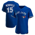 Toronto Blue Jays #15 Whit Merrifield Royal Flex Base Stitched Baseball Jersey