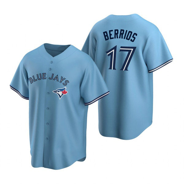 Toronto Blue Jays #17 Jose Berrios Powder Blue Alternate Cool Baseball Jersey