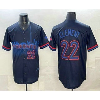 Toronto Blue Jays #22 Ernie Clement Black City Limited Baseball Jersey