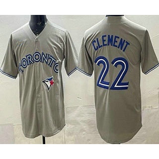 Toronto Blue Jays #22 Ernie Clement Gray Cool Baseball Jersey