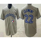 Toronto Blue Jays #22 Ernie Clement Gray Cool Baseball Jersey