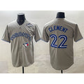 Toronto Blue Jays #22 Ernie Clement Grey 2025 World Series Cool Base Stitched Baseball Jersey