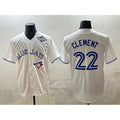 Toronto Blue Jays #22 Ernie Clement White 2025 World Series Home Cool Base Stitched Baseball Jersey